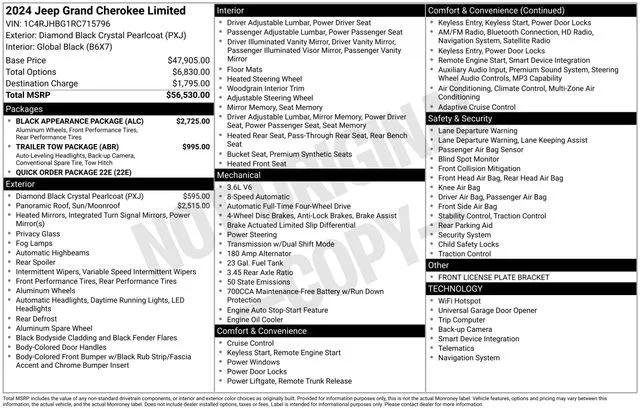 jeep grand cherokee 2024 1C4RJHBG1RC715796 image jeep grand cherokee 2024 1C4RJHBG1RC715796 image
